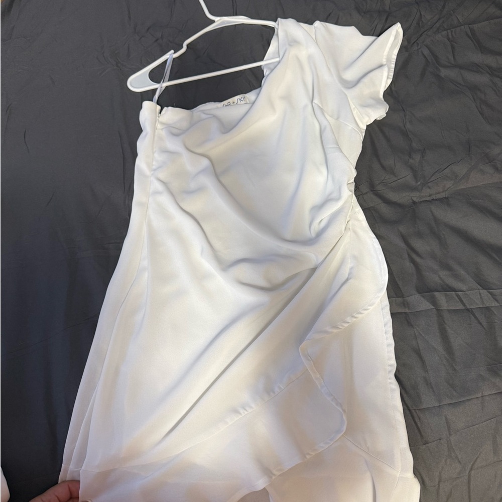 Elegant White Women's Dress